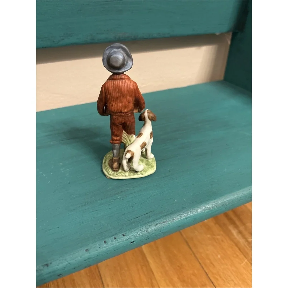 Vintage Norman Rockwell‎ 1983 Puppy Love Figurine Figure N.R. Museum INC 4